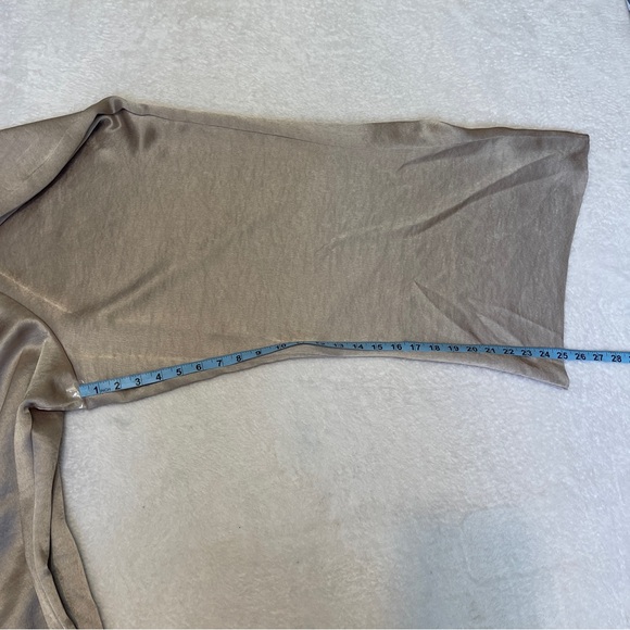 Vince Tan Oat Wide Leg Satin Professional Workwear Pant Women's Plus 22 - Picture 10 of 16